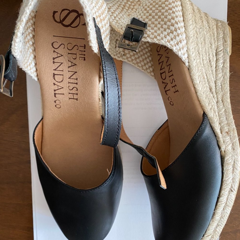 Leather Wedges Sandals